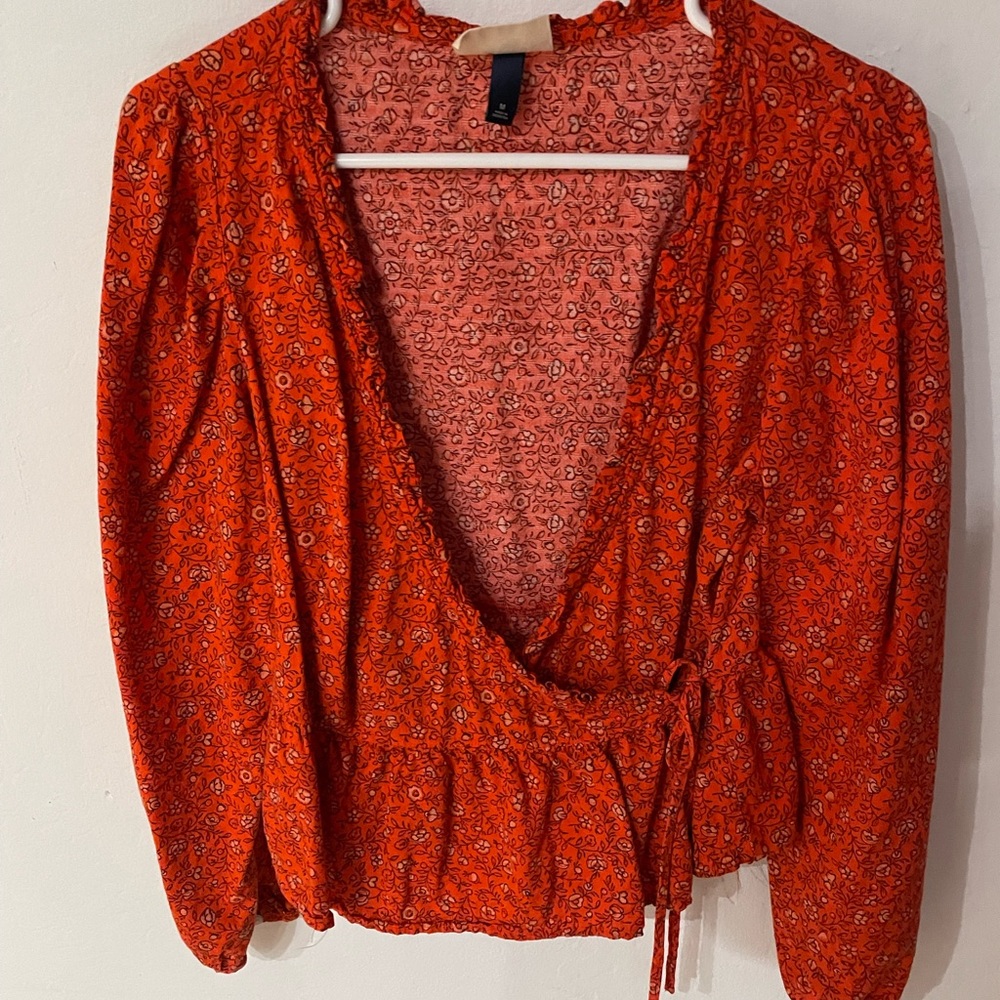 Red blouse